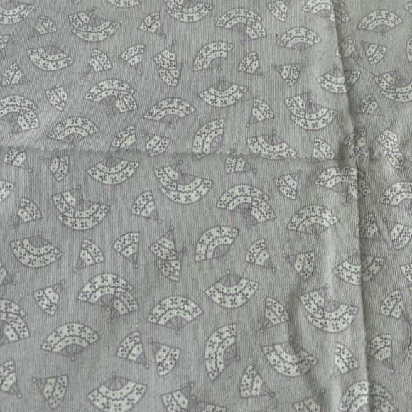 Gymboree Blanket Yellow Purple Fans Neutral Baby Crib Vtg 2004 Reversible HTF - Picture 7 of 10